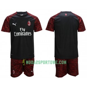 Koszulka AC Milan Dziecięcy Trzeci Stroje Piłkarskie 2018/19 Krótki Rękaw